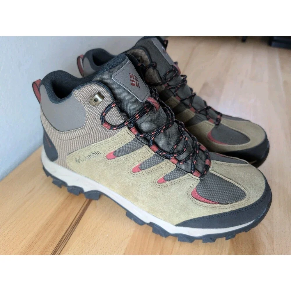 Columbia Men’s Size 11.5 Wide Brown Suede Hiking Boots Waterproof Omni Grip
